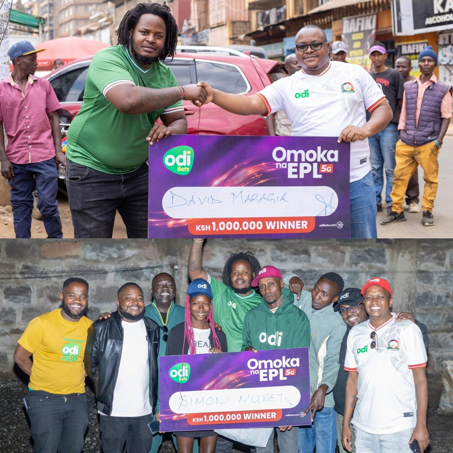 Dreams Come True for Omoka na EPL 5G Promotion Winners Simon and David